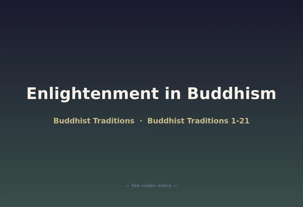Enlightenment in Buddhism