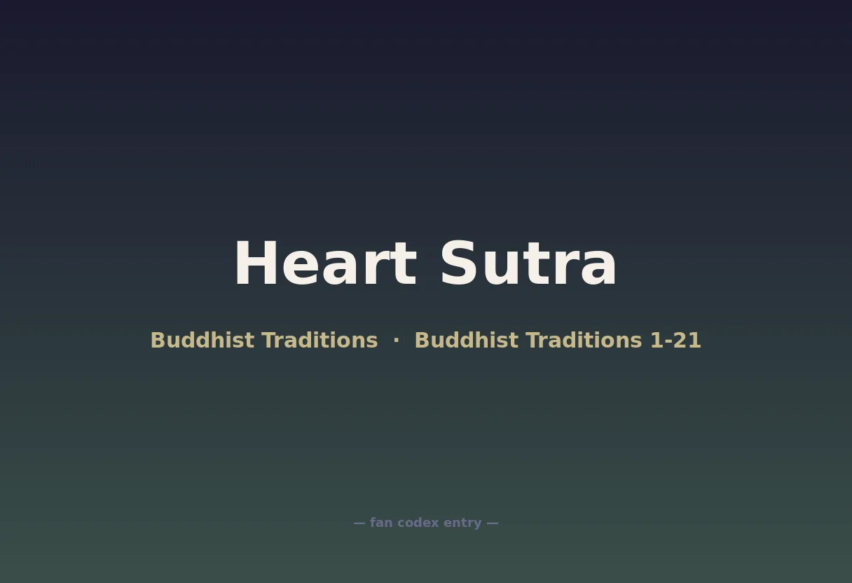 Heart Sutra